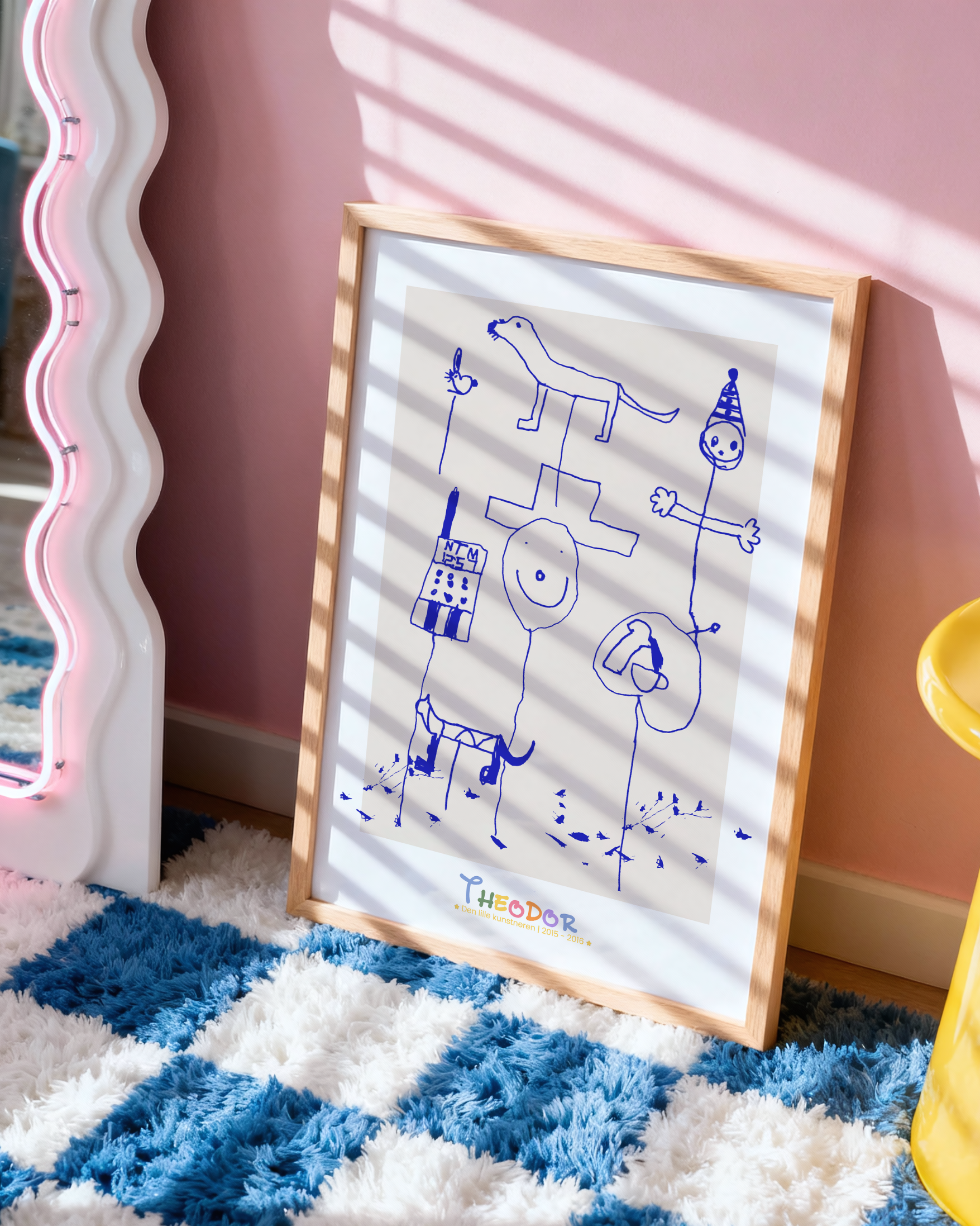 Den lille Kunstneren - Fargerik (50x70)